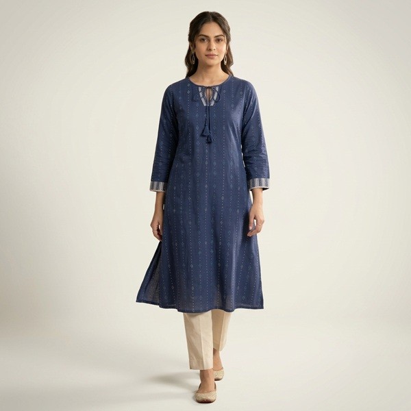 searchkareinonline blue kurti 02
